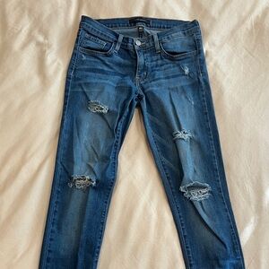 Distressed Flying Monkey Blue Jeans